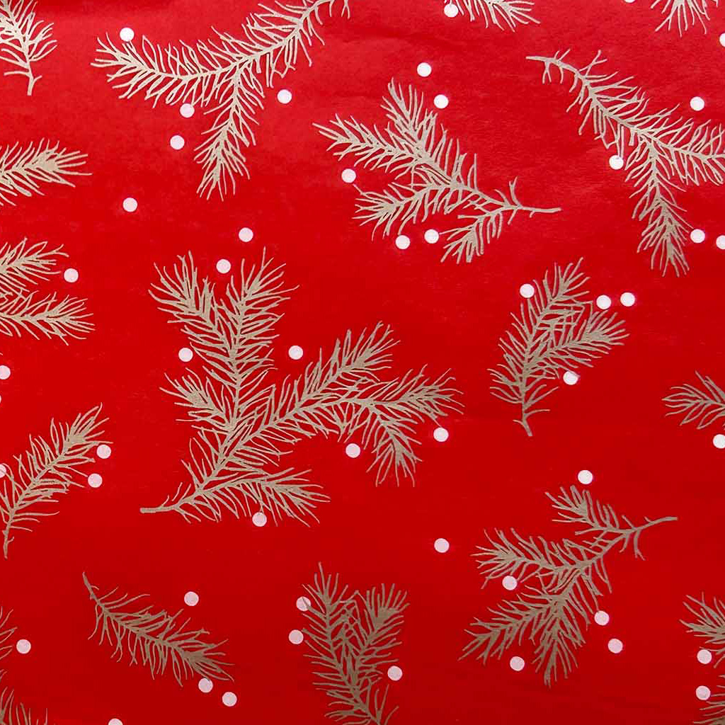 Набор ErichKrause Decor 4 листа упаковочной бумаги тишью Еловые ветки 50х70см. Набор ErichKrause Decor 4 листа упаковочной бумаги тишью Еловые ветки 50х70см.