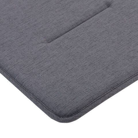 Подушка на стул плоская "РОГОЖКА" 37x37 см, полиэстер, серая PRIMILA