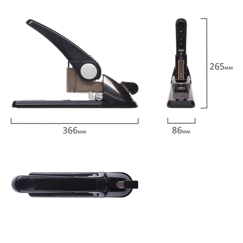 Степлер МОЩНЫЙ №24/6-23/24 BRAUBERG "Heavy duty GT", до 200 листов, Степлер МОЩНЫЙ №24/6-23/24 BRAUBERG "Heavy duty GT", до 200 листов,