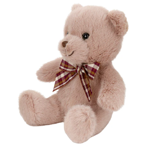 Игрушка мягкая "Мишка с бантиком", 17 см, ассорти 2 цвета, WOOZOO