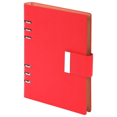 Ежедневник на кольцах в наборе с ручкой А5, 165x229 мм, BRAUBERG