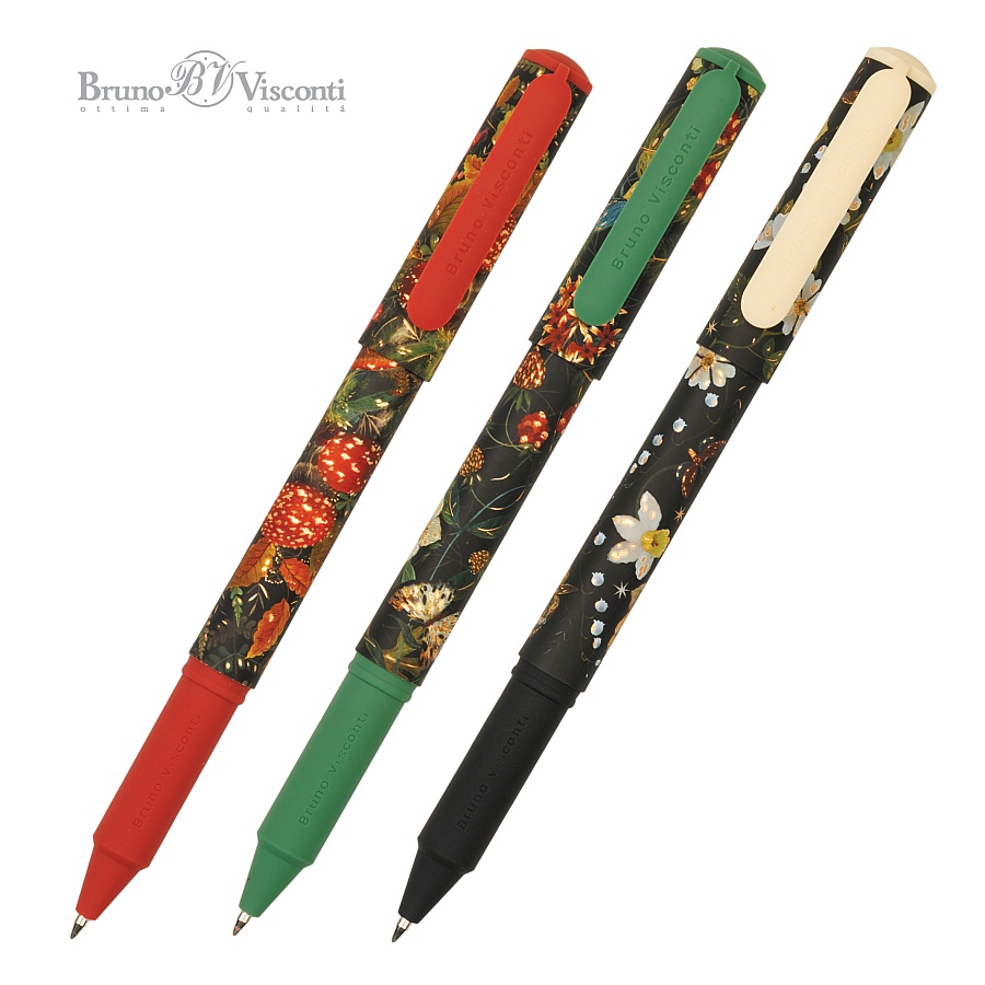 РУЧКА "DREAMWRITE. "FLORA.BLACK NIGHT FOREST" ШАРИКОВАЯ 0.7 ММ, РУЧКА "DREAMWRITE. "FLORA.BLACK NIGHT FOREST" ШАРИКОВАЯ 0.7 ММ,