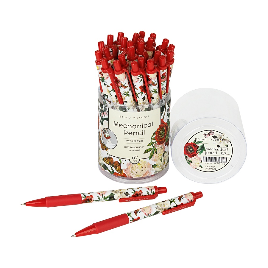 КАРАНДАШ МЕХАНИЧЕСКИЙ С ЛАСТИКОМ "FLORA. ПИОНЫ" 0,7 ММ КАРАНДАШ МЕХАНИЧЕСКИЙ С ЛАСТИКОМ "FLORA. ПИОНЫ" 0,7 ММ