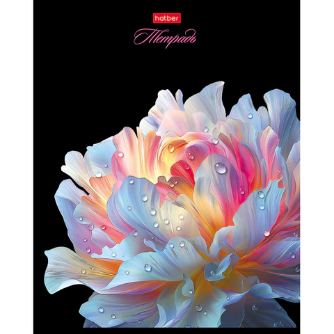 Тетрадь А5, 96 л., HATBER, скоба, клетка, soft-touch ламинация, 3D-лак, Тетрадь А5, 96 л., HATBER, скоба, клетка, soft-touch ламинация, 3D-лак,