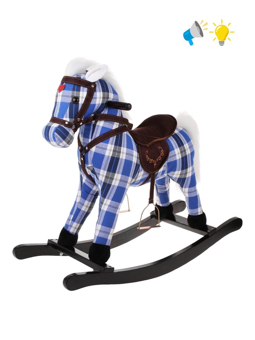 Лошадка-качалка 74 см, свет, звук Лошадка-качалка 74 см, свет, звук