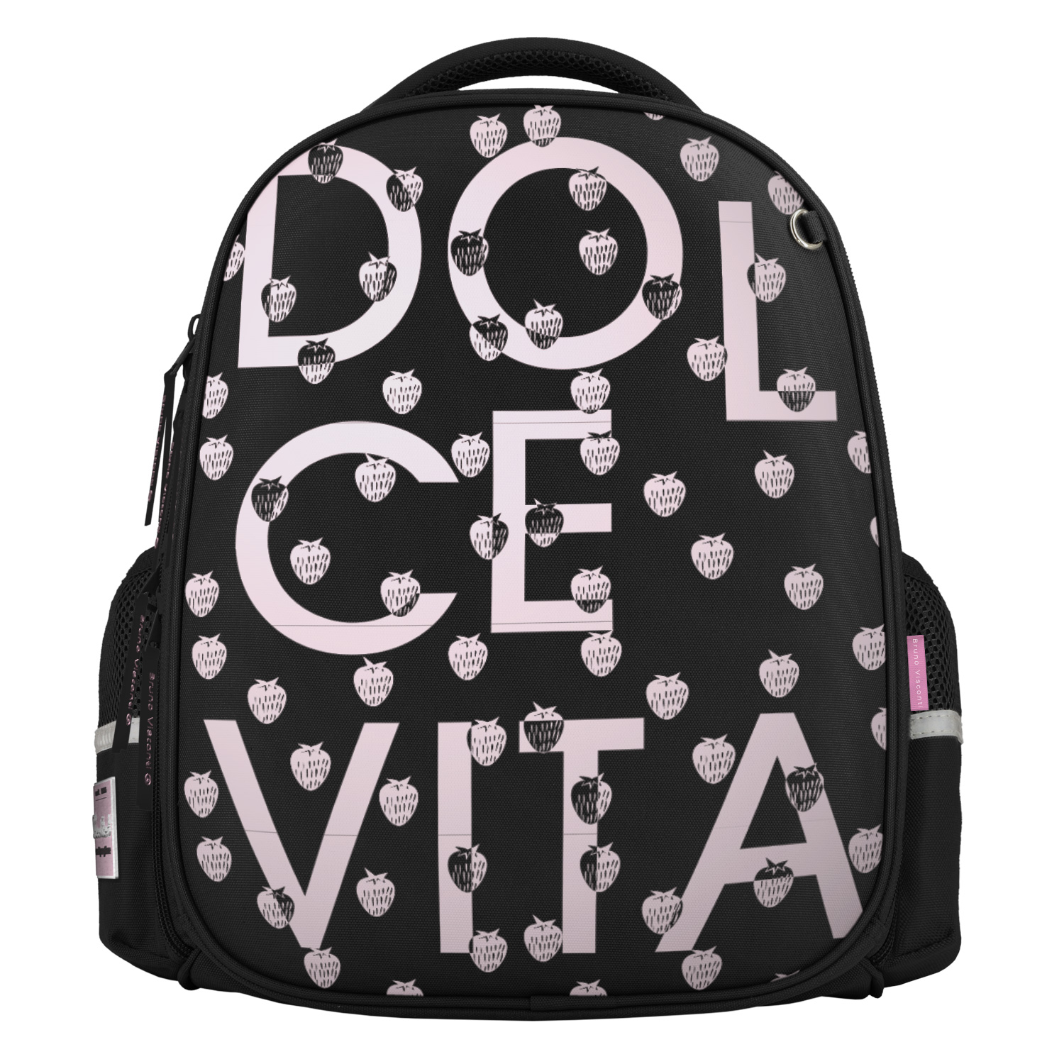 РЮКЗАК- ОБЛЕГЧЕННАЯ КАПСУЛА ЧЕРНЫЙ С ЭРГОНОМИЧНОЙ СПИНКОЙ "DOLCE VITA"