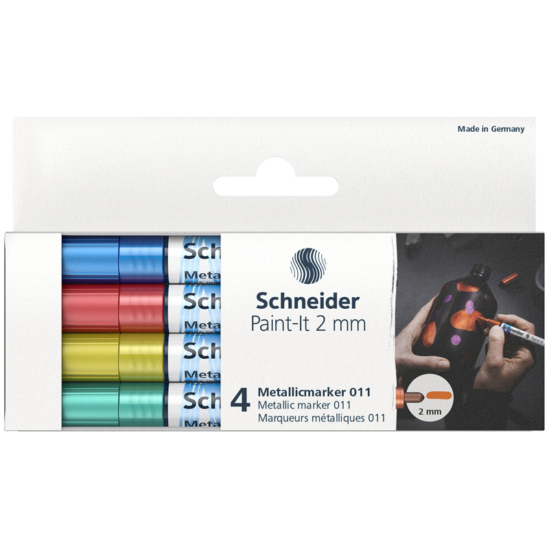 Набор маркеров для декорирования Schneider "Paint-It 011" 04цв.,