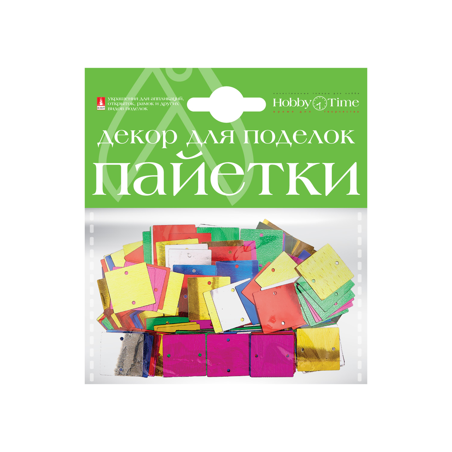 ДЕКОРАТИВНЫЕ ЭЛЕМЕНТЫ НАБОР № 3 "ПАЙЕТКИ ФИГУРНЫЕ" 4 ВИДА