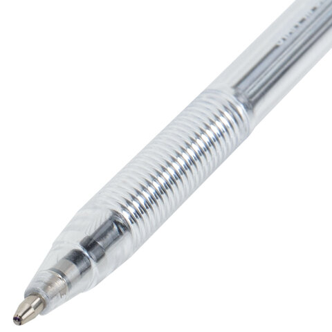 Ручка шариковая STAFF "Basic BP-66 CLASSIC", СИНЯЯ, корпус прозрачный, Ручка шариковая STAFF "Basic BP-66 CLASSIC", СИНЯЯ, корпус прозрачный,