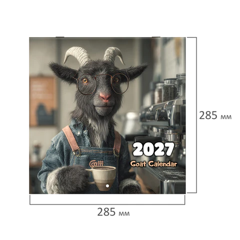 Календарь настенный перекидной 2027 г., BRAUBERG, 12 листов, 28,5х57 см,