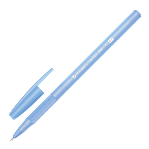 Ручка шариковая с грипом BRAUBERG "i-STICK POINT LIGHT BLUE", СИНЯЯ, Ручка шариковая с грипом BRAUBERG "i-STICK POINT LIGHT BLUE", СИНЯЯ,