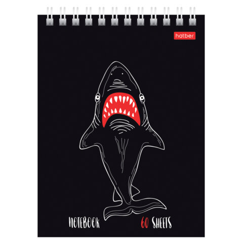 Блокнот МАЛЫЙ ФОРМАТ А6, 60 л., гребень, картон, клетка, HATBER, "Нескучные Блокнот МАЛЫЙ ФОРМАТ А6, 60 л., гребень, картон, клетка, HATBER, "Нескучные