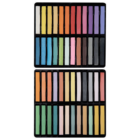 Пастель сухая художественная BRAUBERG ART CLASSIC, 48 цветов, квадратное