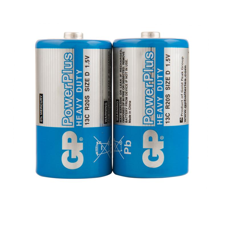 Батарейка GP PowerPlus D (R20) 13G солевая, OS2. GP 13CEBRA-2S2 Батарейка GP PowerPlus D (R20) 13G солевая, OS2. GP 13CEBRA-2S2