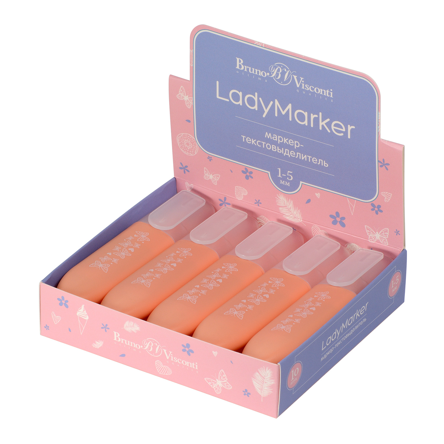 ТЕКСТОВЫДЕЛИТЕЛЬ "LadyMarker" ПЕРСИКОВЫЙ ТЕКСТОВЫДЕЛИТЕЛЬ "LadyMarker" ПЕРСИКОВЫЙ
