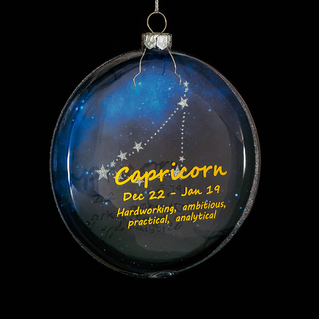 Украшение ErichKrause Decor Козерог медальон 10см, стекло Украшение ErichKrause Decor Козерог медальон 10см, стекло