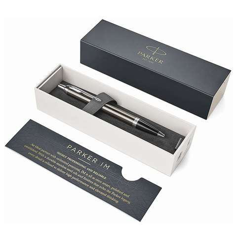 Ручка шариковая PARKER "IM Core Dark Espresso CT", корпус кофейный Ручка шариковая PARKER "IM Core Dark Espresso CT", корпус кофейный