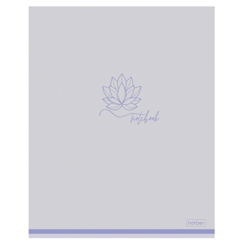 Тетрадь А5 48 л., HATBER скоба, клетка, Soft-touch ламинация, Тетрадь А5 48 л., HATBER скоба, клетка, Soft-touch ламинация,