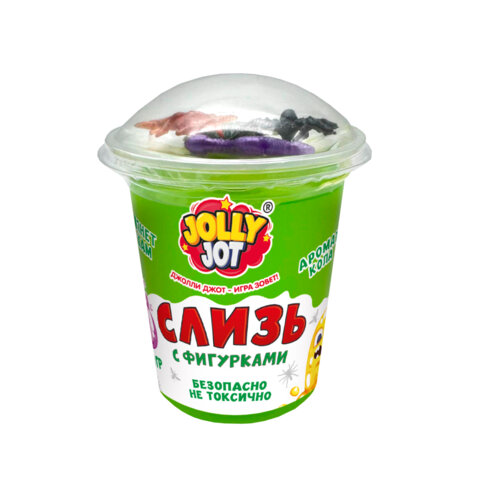 Слайм, слизь с фигурками, насекомые, 200 г, НАБОР 3 шт., JOLLY JOT (ДЖОЛЛИ