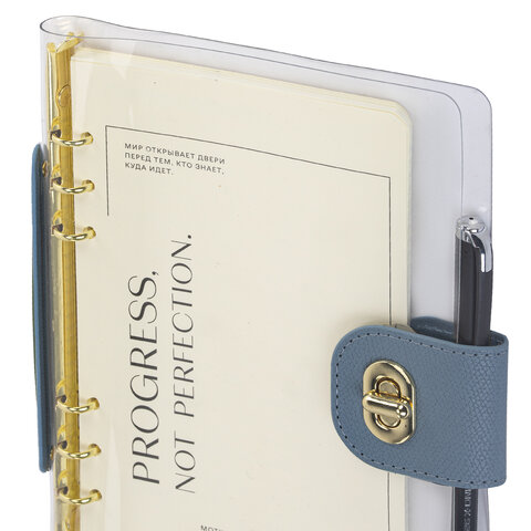 Блокнот А5 180x235 мм, BRAUBERG "Fabulous", гибкий, на кольцах,