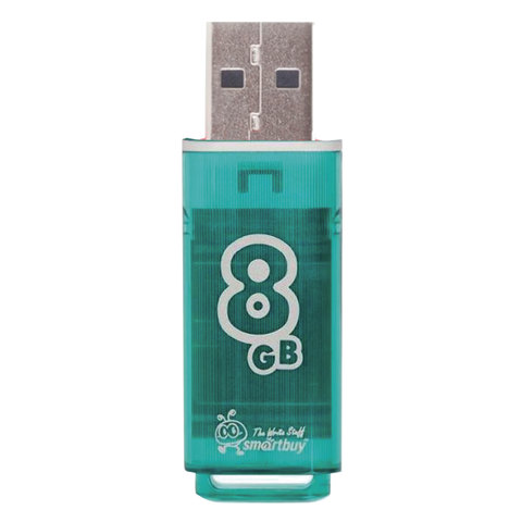 Флеш-диск 8 GB, SMARTBUY Glossy, USB 2.0, зеленый, SB8GBGS-G Флеш-диск 8 GB, SMARTBUY Glossy, USB 2.0, зеленый, SB8GBGS-G