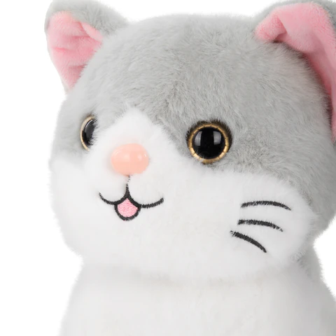 Игрушка мягкая "Котик", 23 см, ассорти 2 цвета, WOOZOO (ВУЗУ), 666778