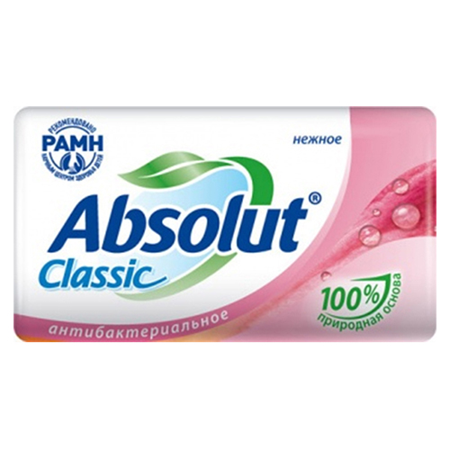 Туалетное мыло Absolut Classic, Нежное, 90 г Туалетное мыло Absolut Classic, Нежное, 90 г