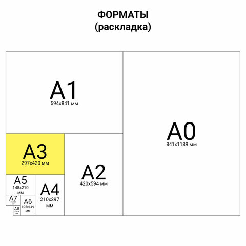 Калька А3 для печати и творчества, 90 г/м2, 250 листов, SKETCHMARKER, R17310,