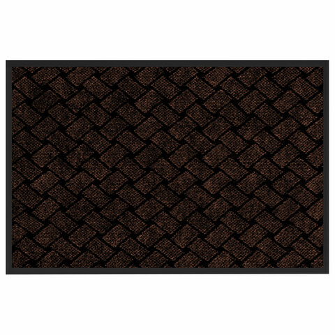 Коврик придверный 60х90 см, КОРИЧНЕВЫЙ, влаго-грязезащитный, 450 г/м2, плетение, Коврик придверный 60х90 см, КОРИЧНЕВЫЙ, влаго-грязезащитный, 450 г/м2, плетение,