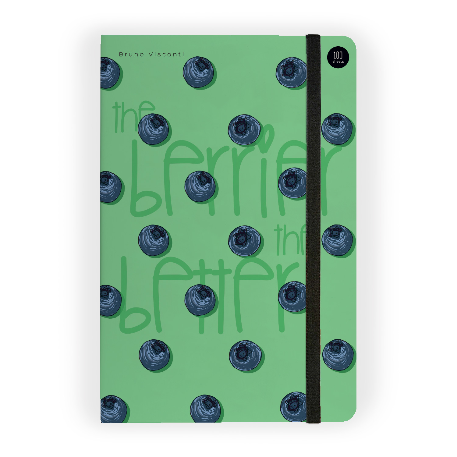 "MEGAPOLIS JOURNAL" А5, 100Л. ГОРИЗОНТАЛЬНЫЙ НА РЕЗИНКЕ "ЯГОДЫ.