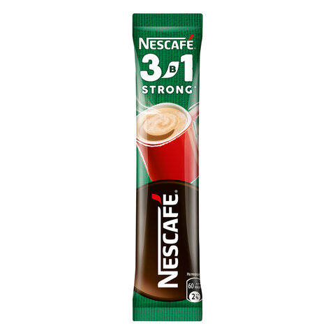 Кофе растворимый NESCAFE "3 в 1 Крепкий", 20 пакетиков по 14,5 г