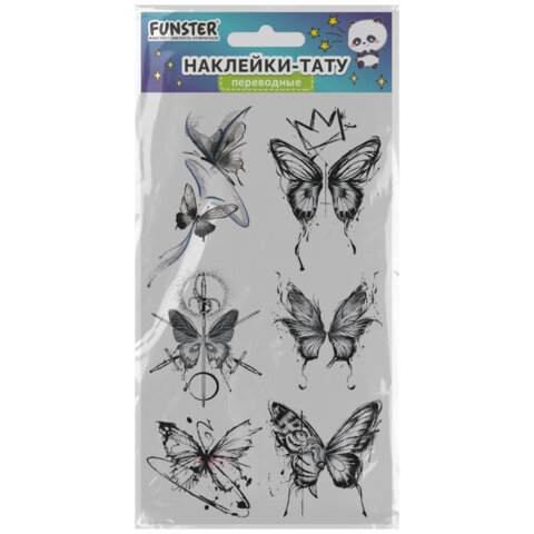 Наклейки-тату переводные "Разные", 20,5х10 см, ассорти 12 видов, Наклейки-тату переводные "Разные", 20,5х10 см, ассорти 12 видов,