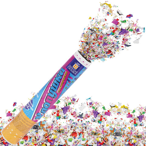 Хлопушка пневматическая 30 см "Party Mix", фольга, конфетти, ассорти, Хлопушка пневматическая 30 см "Party Mix", фольга, конфетти, ассорти,