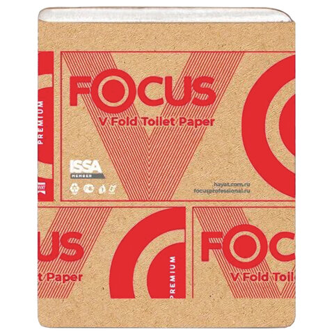 Бумага туалетная Focus (Система T3) Premium, 2-слойная, КОМПЛЕКТ 30 пачек,