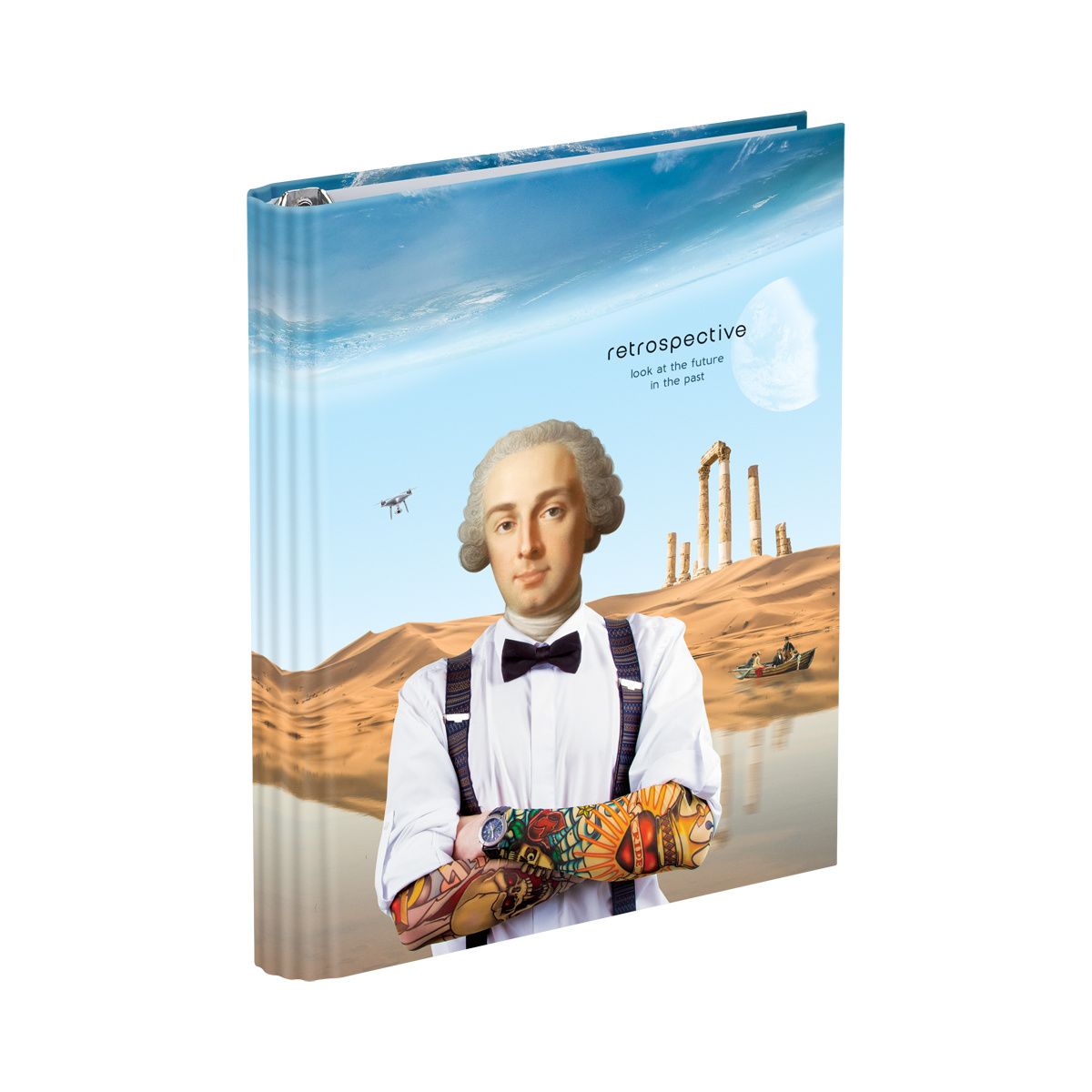 Тетрадь на кольцах А5, 160л., BG "Retrospective", глянцевая ламинация Тетрадь на кольцах А5, 160л., BG "Retrospective", глянцевая ламинация