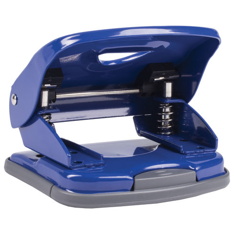 Дырокол металлический BRAUBERG "Universal+", до 25 листов, ассорти