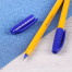 Ручка шариковая синяя "Darvish" на масляной основе корпус жёлтый