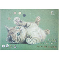 Планшет для пастелей 15л. А4 "Теплые цвета", 160г/м2, 5 цветов, "Холст": ПЛ-8909 штр.:  4607112478909