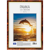 Рамка пластиковая 21*30см, темный орех: РП_432 штр.:  4610008524321