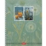 Тетрадь А5, 48 л., HATBER, гребень, клетка, soft-touch ламинация,