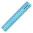 Линейки пластиковые 15 см, металлик, BRAUBERG, НАБОР 4 штуки, пенал, 210882