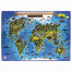 Карта мира "Животный и растительный мир" 101х69 см, интерактивная,