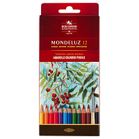 Карандаши акварельные "Mondeluz" 12цв., заточен., картон. уп., европодвес: 3716012001KSRU штр.:  8593539001911