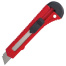 Нож канцелярский 18 мм STAFF EVERYDAY, фиксатор, красный матовый корпус,