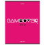 Тетрадь А5 48 л. HATBER скоба, клетка, обложка картон, "Game over" (5