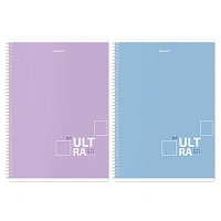 Тетради ДЭК А4 96 л. КОМПЛЕКТ 2 шт. BRAUBERG гребень, клетка, матовая ламинация, "UltraTone", 404883