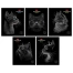 Тетрадь А5, 48 л., HATBER, скоба, клетка, матовая ламинация, 3D-лак, "Black