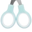 Ножницы BRAUBERG KIDS 130 мм, ручки мятные, закругленные лезвия с линейкой,