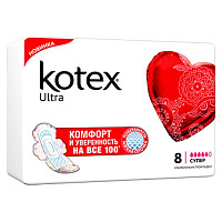 Прокладки Kotex Ultra. Super, 8 шт