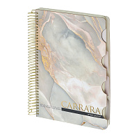 ЗАПИСНАЯ КНИЖКА "ART JOURNAL" B5,120 Л. НА СПИРАЛИ, С РАЗДЕЛИТЕЛЯМИ "КАРРАРА"